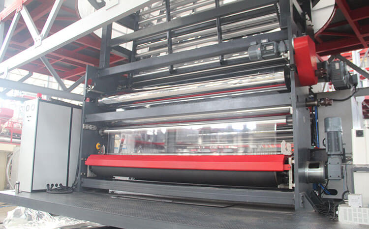 The POF winder of the shrink film extrusion machine