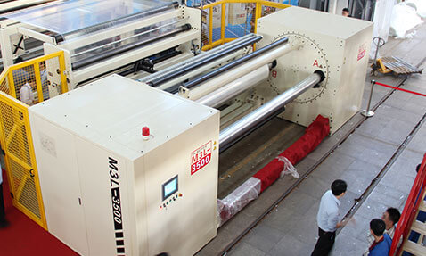 Turret winder of 3-5 layer cast PP film (CPP) line