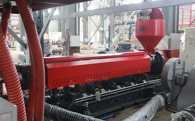 ClassicX Series-Blown Film Extrusion Line (Air-cooling)-3, 4 Layer Co-extrusion Blown Geomembrane Film Machine Extruders