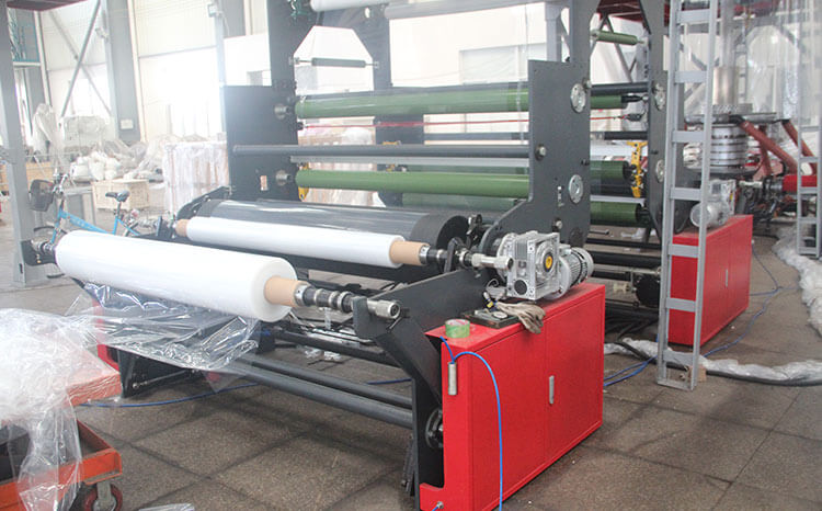ClassicX Series-Blown Film Extrusion Line (Air-cooling)-3, 5 Layer Co-extrusion Blown PE Self-adhesive Protective Film Machine WSD-II Winder