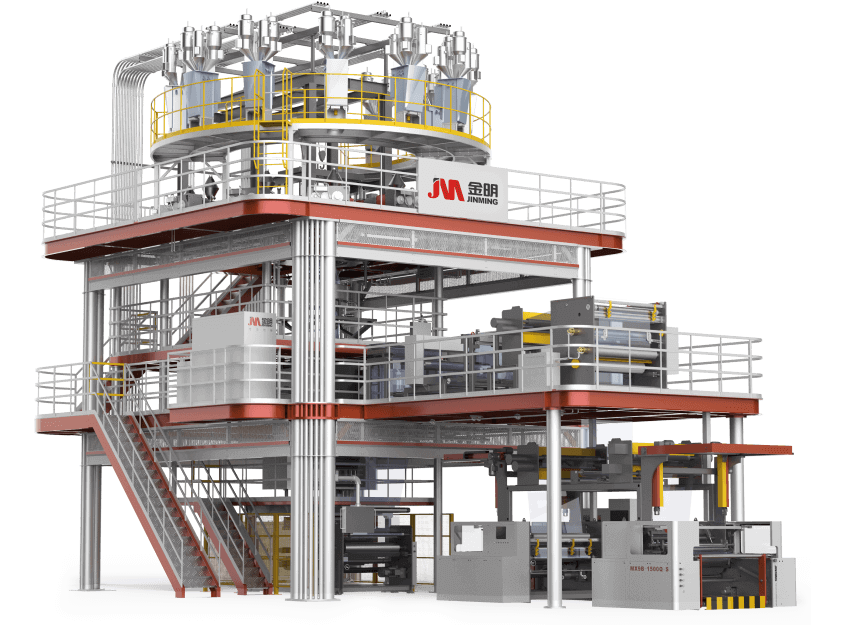 ClassicX Series-Blown Film Extrusion Line (Water-quenching)-5 to 11 Layer Co-extrusion Blown High-barrier Film Machine complete unit