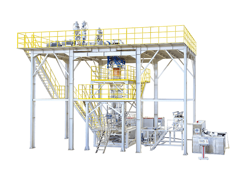 ClassicX Series-Blown Film Extrusion Line (Water-quenching)-3, 5 Layer Blown Non-barrier Film Extrusion Machine complete unit
