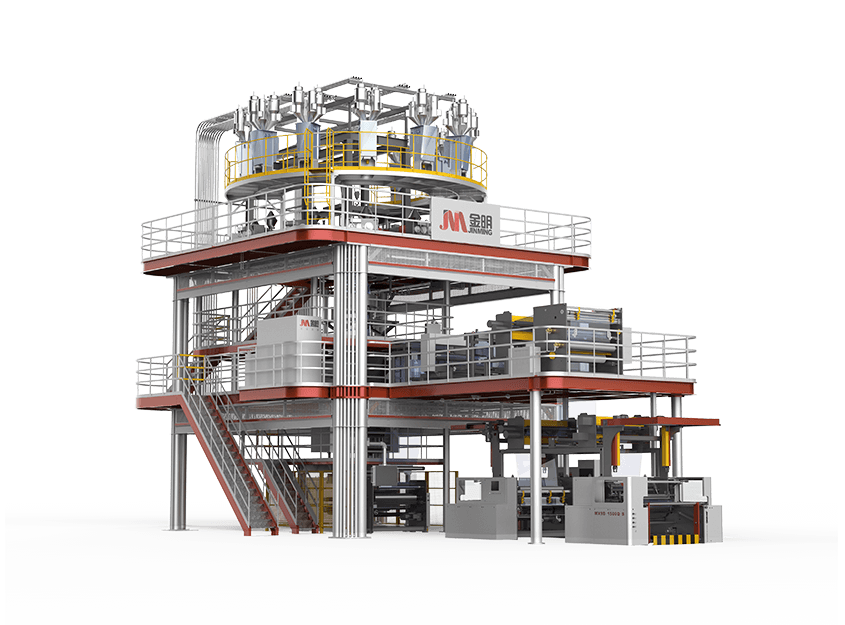 SupereX Series-Blown Film Extrusion Line (Water-quenching)-5 to 11 Layer Blown High-barrier Film Extrusion Machine complete unit