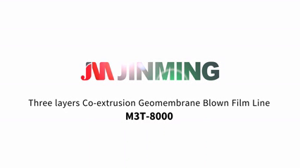Video demonstration of ClassicX Series-Blown Film Extrusion Line (Air-cooling)-3, 4 Layer Co-extrusion Blown Geomembrane Film Machine
